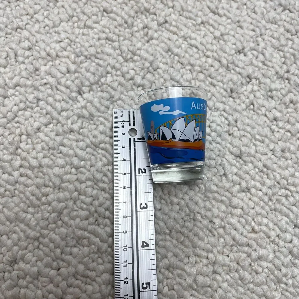 Sydney Australia Opera House Bridge Welcome Boat Landmarks Shot Glass Shotglass